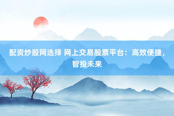 配资炒股网选择 网上交易股票平台：高效便捷，智投未来